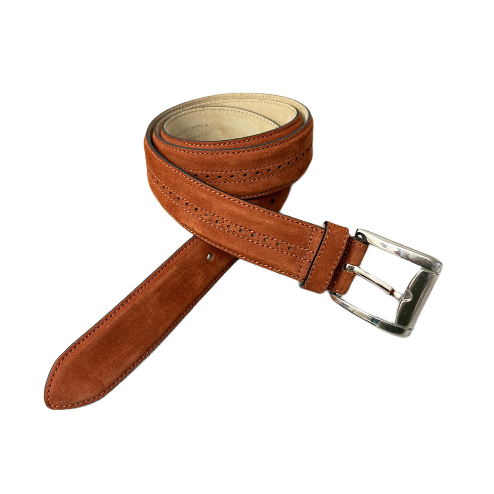 Brown Leather Men's Belt